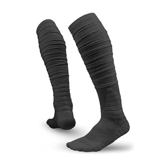 TELOLY 2026 New Soccer Socks Careful Toe Youth Soccer Socks Elastic Sock Mouth Moisture-Wicking & Breathable Football Socks Black for Soccer Football Sports Training Outdoor Activities Youth Teams