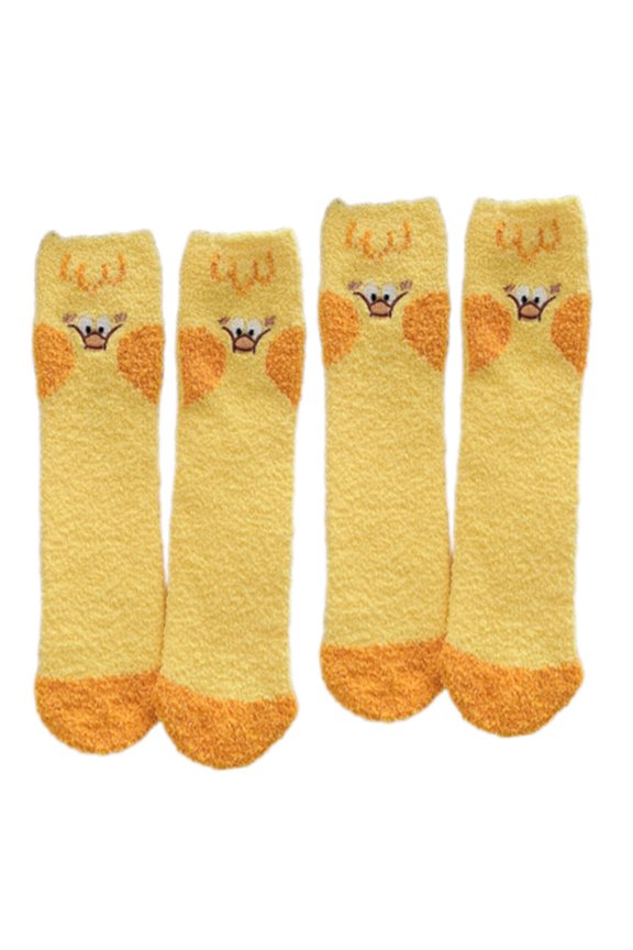 2026 New Socks Anti Static Design Womens Socks Ankle Foot Care Breathable and Non Stuffy for Office Home Casual Cotton Socks Yellow