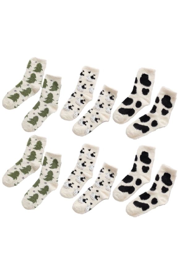 2026 New Socks Cold and Frost Protection Womens Fashion Pressure Resistant Design Double Layered Design Womens Socks Style8 for Winter Sports Outdoor Activities Hiking Cold Weather Protection