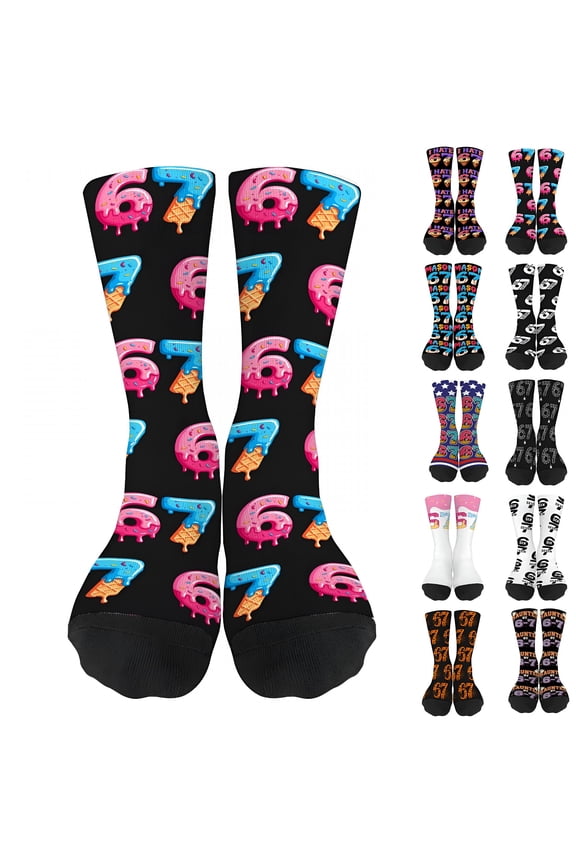 2026 New Socks Fun Meme Design Socks for Grandma (10Pack) for Home, Daily Wear, Gift, Holiday