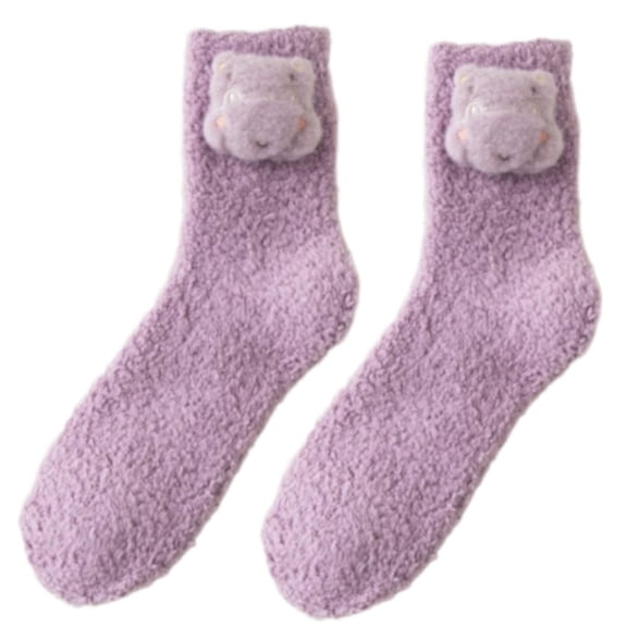 TELOLY 2026 New Socks Perfectly Fits Foot Shape Womens Socks Quick Drying Reduces Fatigue Snoozies Slippers Women for Home Slippers Bedtime Purple