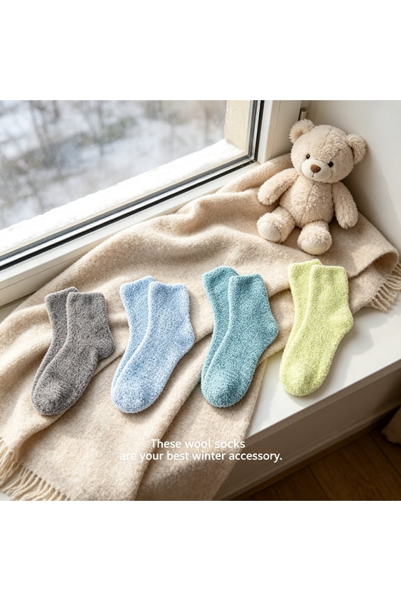 2026 New Socks Reduce Friction Hospital Socks High Density Velvet Easy to Clean Ruffle Sockswhite Crew Socks Women Style6 for Hospital Use Recovery Comfort Home Lounging Daily Wear