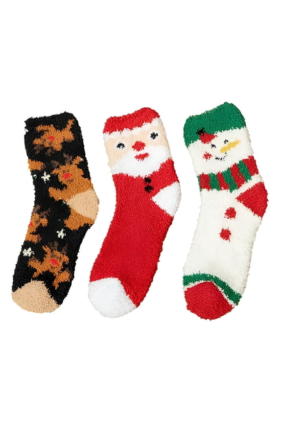 2026 New Socks for Women,3 Pairs Christmas Fuzzy Socks for Women Home Casual Sleeping Socks Warm Cozy Slipper Socks Microfiber Fluffy Socks Christmas Gifts,Compression Socks for Women Yellow