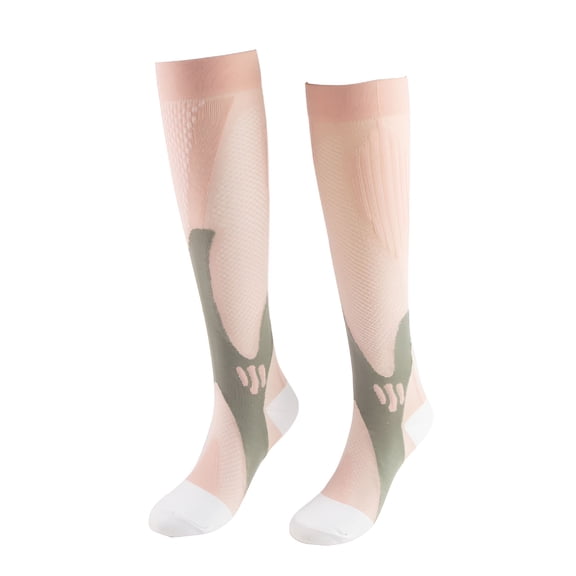 TELOLY 2026 New Sport Compression Socks for Women and Men - Support for Running,Flying,Pregnancy - Knee High Graduated Compression Stockings for Running,Travel,Workout,Flight