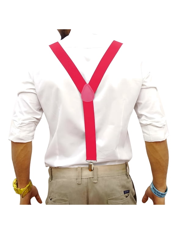 2026 New Suspenders for Men and Women Adjustable Elastic Y Shape with Heavy Duty Clips Trousers Jeans Pants Wedding Outfits Work Attire Part Dress