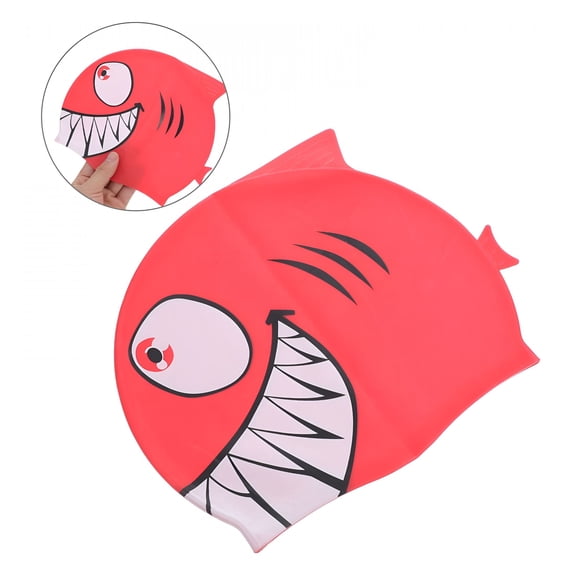 TELOLY 2026 New Swim Cap for Kids Lightweight Swimming Shaped Child for Swimming, Pool, Beach, Water Play