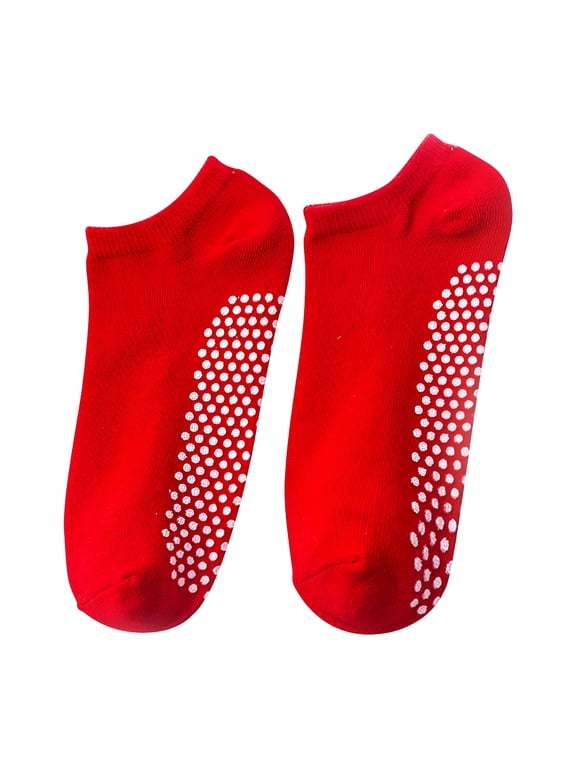 2026 New Unisex Non Slip Grip Socks Slipper Socks for Yoga, Hospital, Pilates, Barre | Ankle, Cushioned Pilates Grip Socks