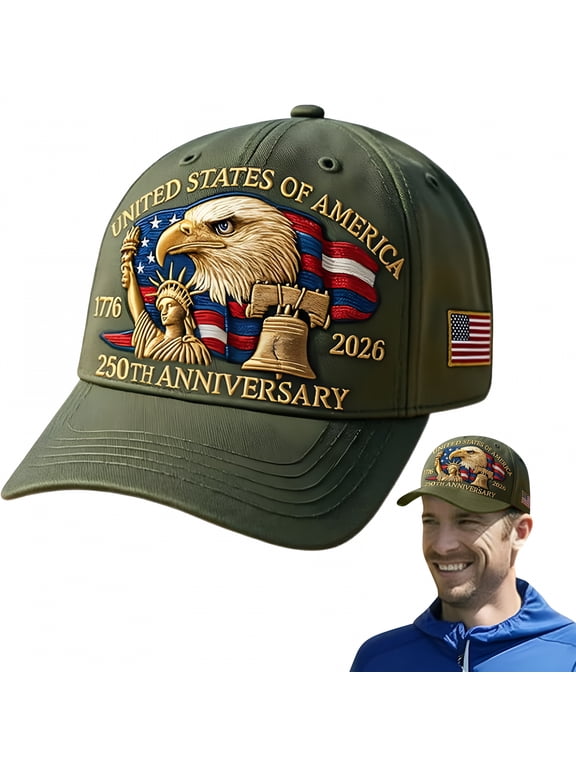 2026 New United States 250Th Anniversary Hat, Adjustable Eagle Print Marine Corps Veterans Hat, Retro Washed Caps for Patriotic Events, Outdoor Activities, Military Gatherings, Casual Wear.