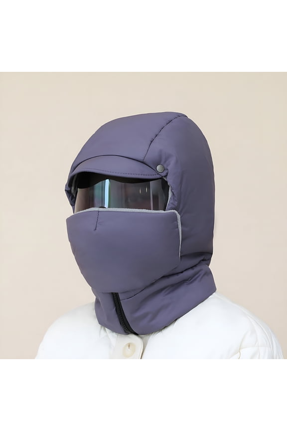 2026 New Windproof Full Face Mask with Glasses-Winter Riding Mask for Skiing,Biking&Outdoor Sports | Thermal Insulated Neck&Ear Coverage | Cold Weather Protection