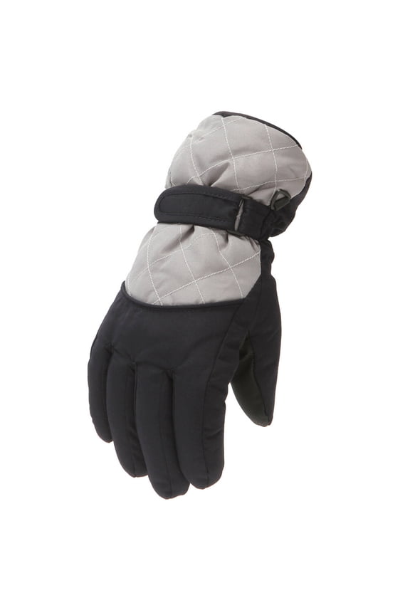 2026 New Winter Gloves,Fleece Lining and Elastic Wristband Gloves for Cold Weather,Water Resistant Outer Shell Womens Gloves,Gray,M