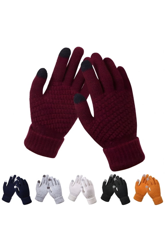 2026 New Winter Gloves Women Cold Weather, Gloves for Women Knit Wool Warm Thermal Lined for Winter, Outdoor, Ski, Travel, Daily Use