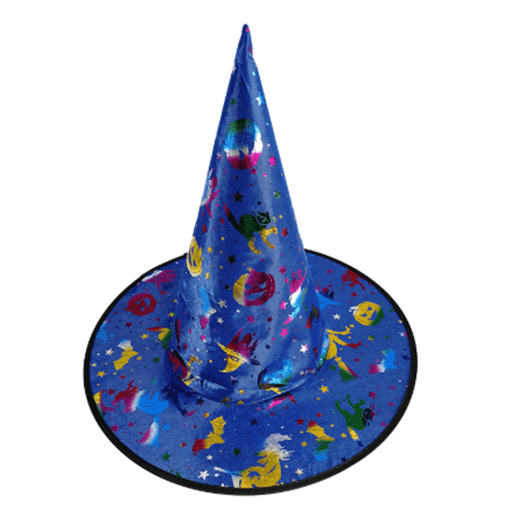 TELOLY 2026 New Witch Hat Personalized Wizard Hat with A Pointy Tip Decorative Props Bright Colors Suitable for Adults and Children for Halloween Party Festival Wizard Hat
