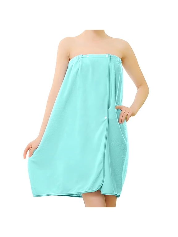 2026 New Women'S Bathrobe Lightweight Terry Body Shower Wrap Towel Spa Soft Beach Cover Up for Home,Pool,Beach,Resort Green One Size Fits All