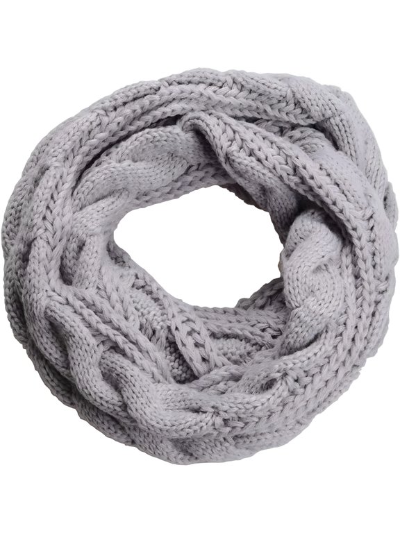 2026 New WomenS Thick Ribbed Knit Winter Infinity Circle Loop Scarf for Winter Wear, Outdoor Activities, Commuting, Casual Outfits, Holiday Gifting.