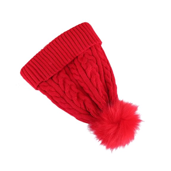 TELOLY 2026 New Womens Hats Winter Thickening and Fleecing Beanie Big Hairy Ball Beanie for Women Red for Cold Weather Outdoor Activities Winter Sports Casual Wear Snowy Days.