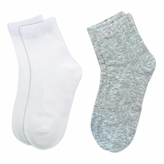 TELOLY 20Pairs Kids Socks,10-15 Years Old Baby Girl Socks,Sweat Absorbent Toddler Socks 2T-3T,Combination1