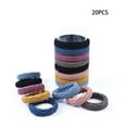 thumbnail image 1 of TELOLY 20Pcs Hair Ties Bold Elastic Hair Ties Forced Continuously Scrunchies,Color, Ripple, 1 of 1