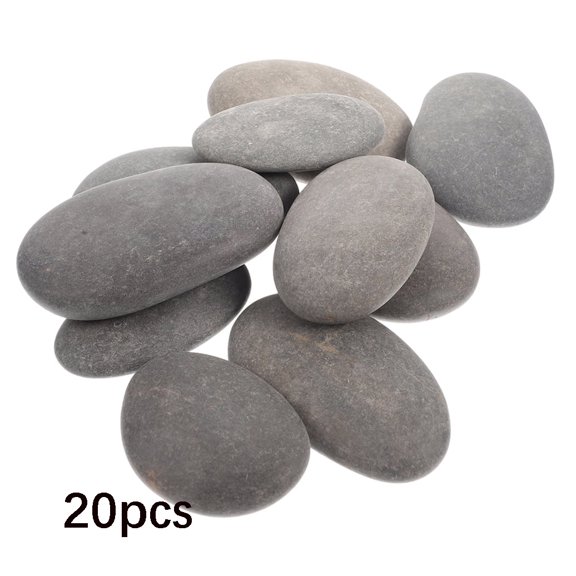 TELOLY 20Pcs Rocks to Paint for Crafts Diy Painting Rocks for Kids and Artists