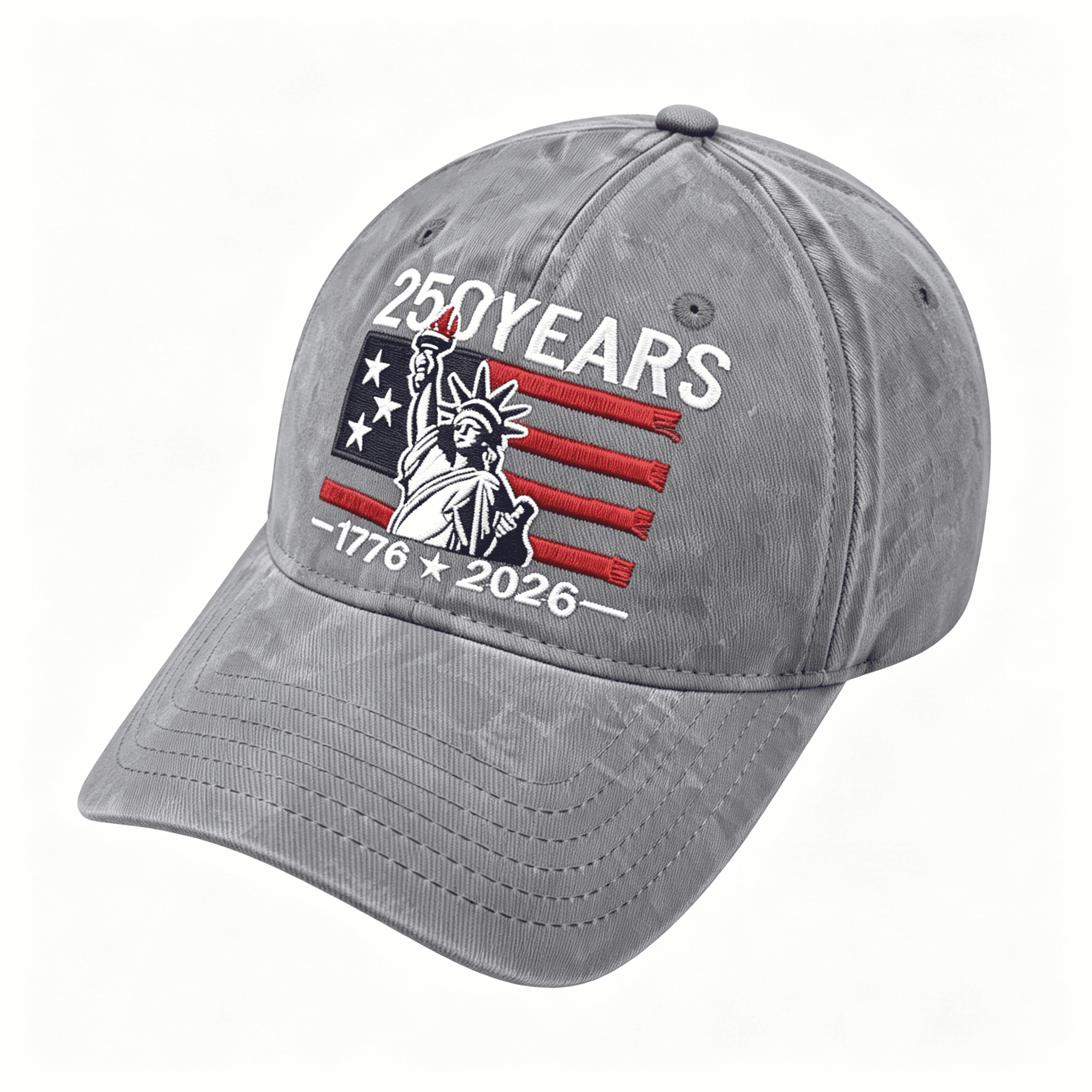 Patriotic Statue of Liberty Baseball Cap 5 Panel Cotton Adjustable Adult Vintage New York Statue of Liberty Snapback Embroidered  main image 3