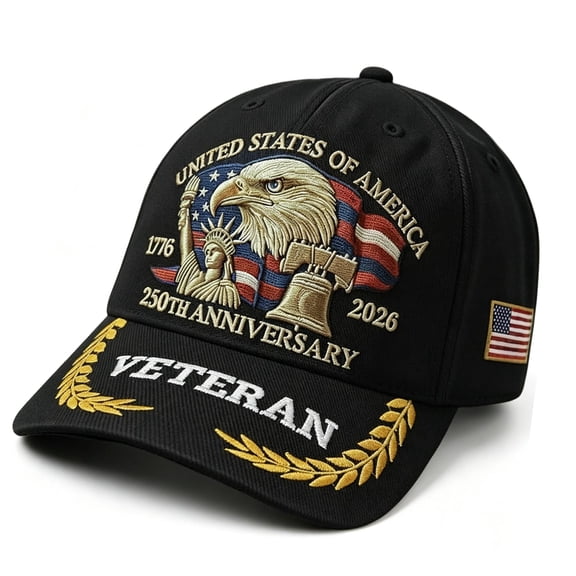TELOLY 250Th Anniversary Usa Baseball Cap Patriotic Eagle 250 Year American Anniversary Hat Adjustable Veteran Hats Gift