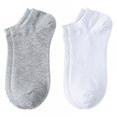 thumbnail image 1 of TELOLY 2Pairs Ankle Socks Men,Size 42-48 Athletic Socks,Extra Wide & Large Mens No Show Socks,Combination3, 1 of 1