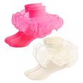 thumbnail image 1 of TELOLY 2Pairs Kids Socks,1-3 Years Old Ruffle Socks,Cute Cotton Socks Lace Socks,Combination3, 1 of 1