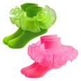 thumbnail image 1 of TELOLY 2Pairs Kids Socks,4-6 Years Old Ruffle Socks,Combed Cotton Lace Socks,Combination2, 1 of 1
