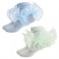 thumbnail image 1 of TELOLY 2Pairs Kids Socks,6-8 Years Old Ruffle Socks,3D Anti-Slip Heel Lace Socks,Combination1, 1 of 1
