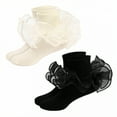 thumbnail image 1 of TELOLY 2Pairs Kids Socks,Adult Code Ruffle Socks,Thin Style Lace Socks,Style1,Xxl, 1 of 1