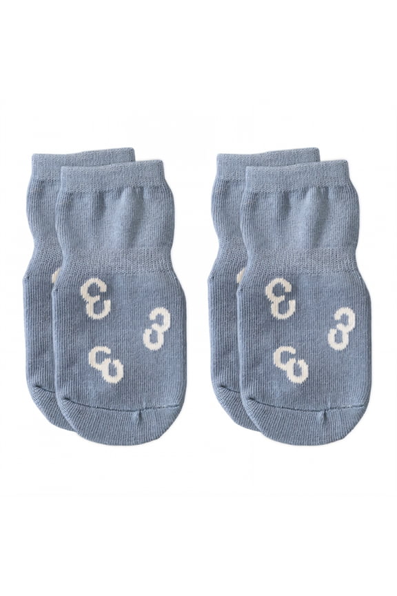 2Pairs Kids Socks,Cartoon Pattern Non Slip Socks,1-3 Years Old Baby Girl Socks,Blue,M