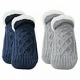 thumbnail image 1 of TELOLY 2Pairs Slipper Socks for Women,Size 20-24 Slipper Socks,Inner Cotton Fleece Fuzzy Socks,Style2,14-16Cm, 1 of 1