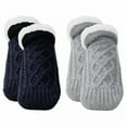 thumbnail image 1 of TELOLY 2Pairs Slipper Socks for Women,Size 28-34 Slipper Socks,Extra Thick Fleece Fuzzy Socks,Style2,18-21Cm, 1 of 1