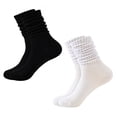 thumbnail image 1 of TELOLY 2Pairs Slouchy Socks for Women,Slouch Socks Boot Socks for Women,All-Season Wear Scrunch Socks Women,Combination1, 1 of 6