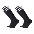 thumbnail image 1 of TELOLY 2Pairs Soccer Socks Kids,Pro Athletic Socks Toddler Soccer Socks,Color Block Design Baseball Socks Youth Boys,Combination2,S, 1 of 1