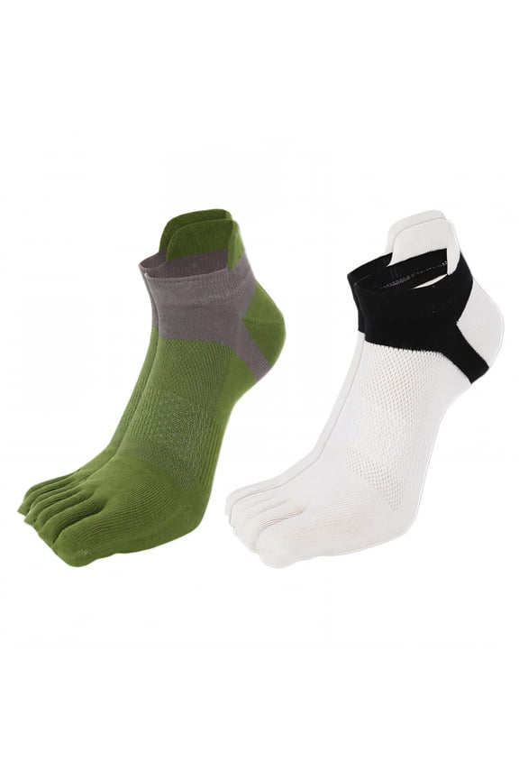 2Pairs Toe Socks,One Size Fits Most No Show Socks Men,Odor Control Mens No Show Socks,Combination2