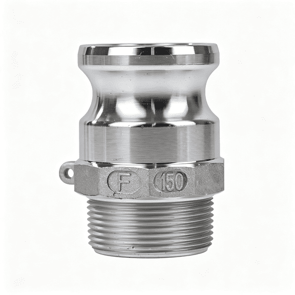 TELOLY 2Pcs Aluminum Camlock Fittings(1-1/2" Type F)Cam Hose Fittings,Cam Lock Fittings Male Adapterxhose Shank Cam Lock Fittings Camlock Coupling(1-1/2)
