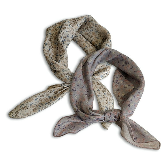 TELOLY 2Pcs Bandanas for Women,Decorative Scarf Bag Scarf,Ladies Bandana Set,Style2