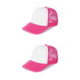 thumbnail image 1 of TELOLY 2Pcs Baseball Cap Tourism Promotion Cap Sun Hats for Women Volunteer Student Summer Sun Protection Maga Hat,Rose Red&White, 1 of 2