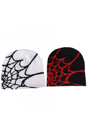 2Pcs Beanies Hats Men,Versatile for Daily Use and Sports Beanies,Spiderweb Jacquard Design Mens Beanie,Multicolor1,OneSize