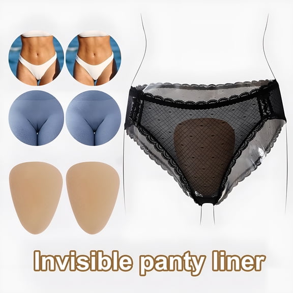 TELOLY 2Pcs Camel Toe Concealer Women Traceless Invisible Camel Toe Underwear Cover Seamless Butt Lifter Pad for Bikini Yoga Pants Shorts Accessories