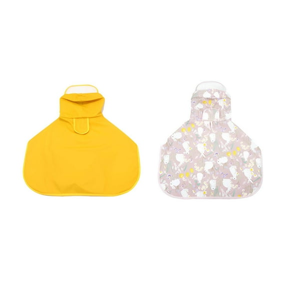 TELOLY 2Pcs Dog Raincoat,Adjustable Neckline Rain Coat for Dogs,Comfortable Fit Dog Rain Coat,Color Mixing4