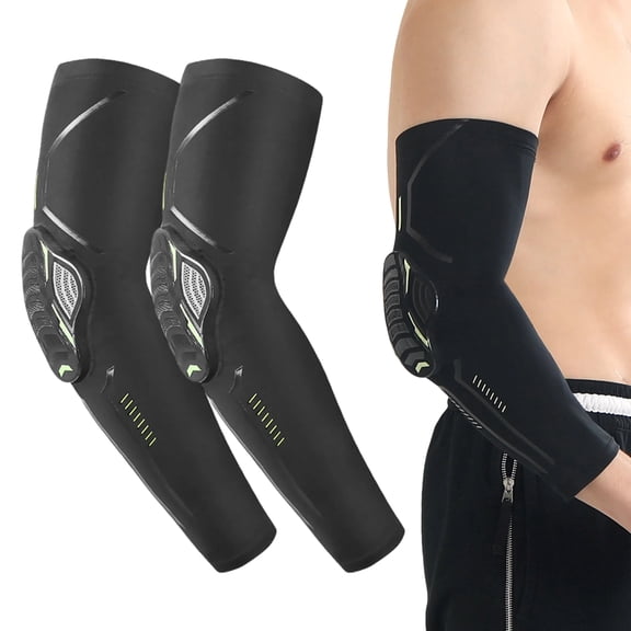 BESTSKY 2Pcs Elbow Brace,Honeycomb Anti-collision Elbow Pads,Elbow Sleeve for Tennis Volleyball,L