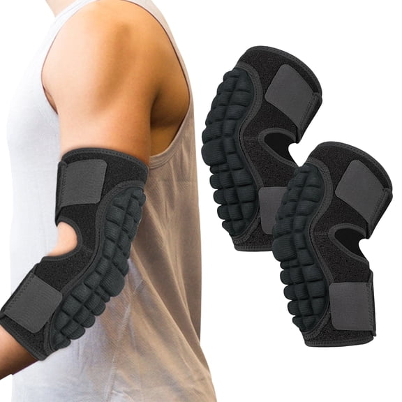 BESTSKY 2Pcs Elbow Brace,Anti-Collision Pad Elbow Pads,Brace for Elbow Tennis Volleyball Fitness