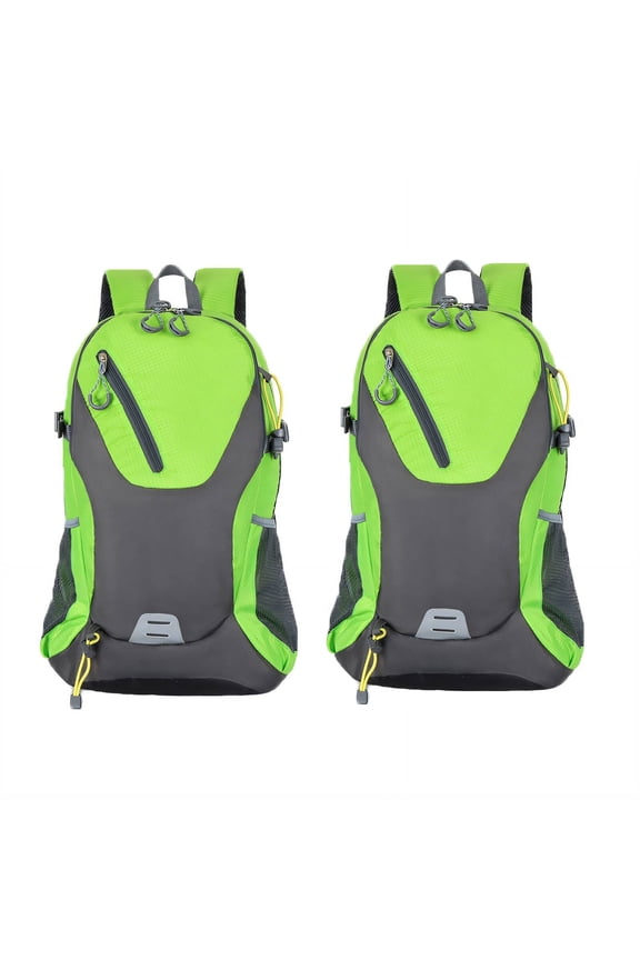 2Pcs Hiking Backpack Barely-There Weight Backpacking Backpack Huge Capacity Length-Adjustable Straps Hiking Backpack for Women Style6 Green