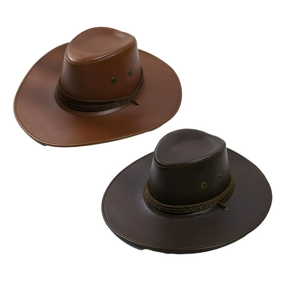 TELOLY 2Pcs Mens Hat,Versatile for Various Occasions Cowboy Hats for Women,Ideal for Outdoor Activities Cowboy Hat Men,Color Mixing3