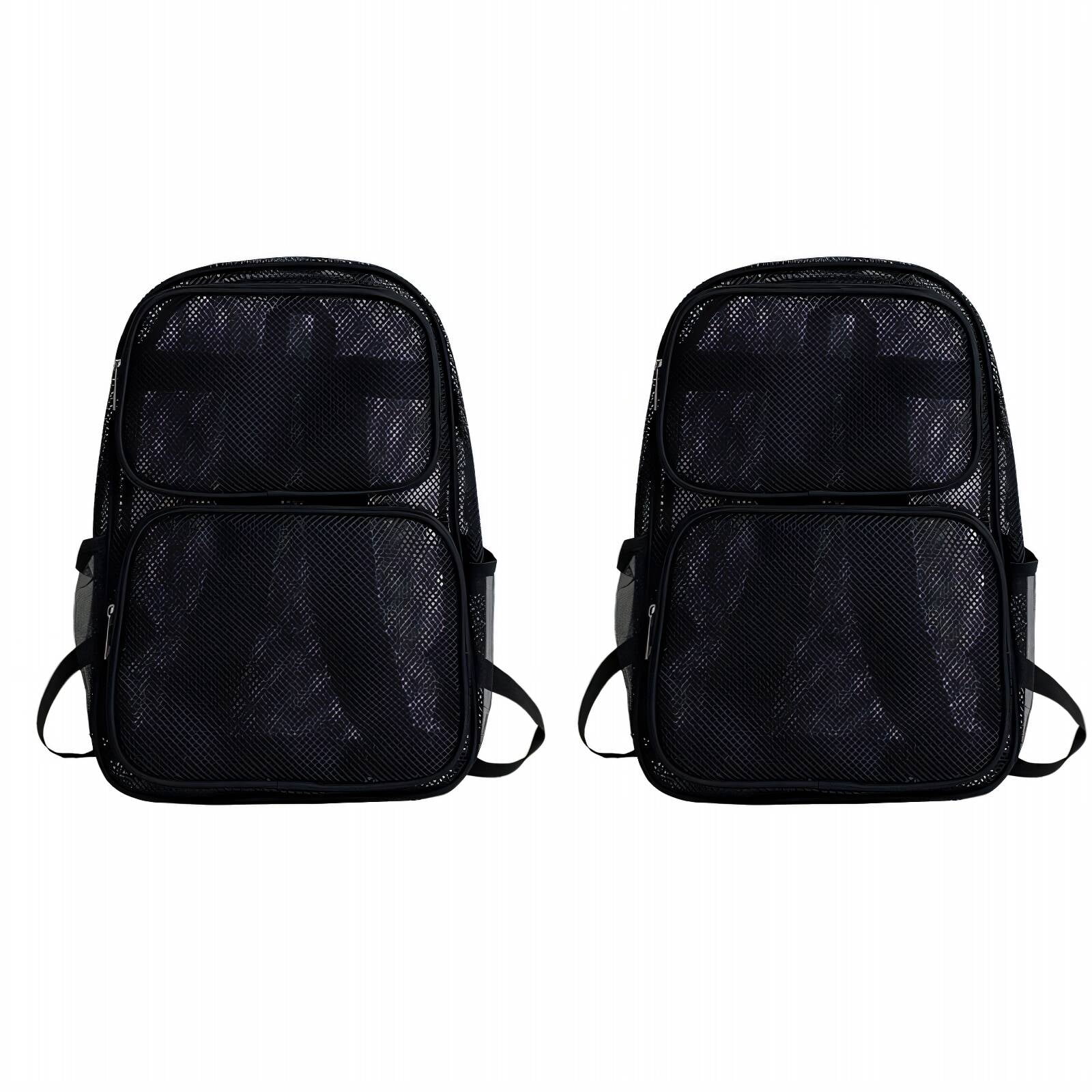 TELOLY 2Pcs Mesh Bag Huge Space Backpack Breathable Light and Nimble Length-Adjustable Straps ...