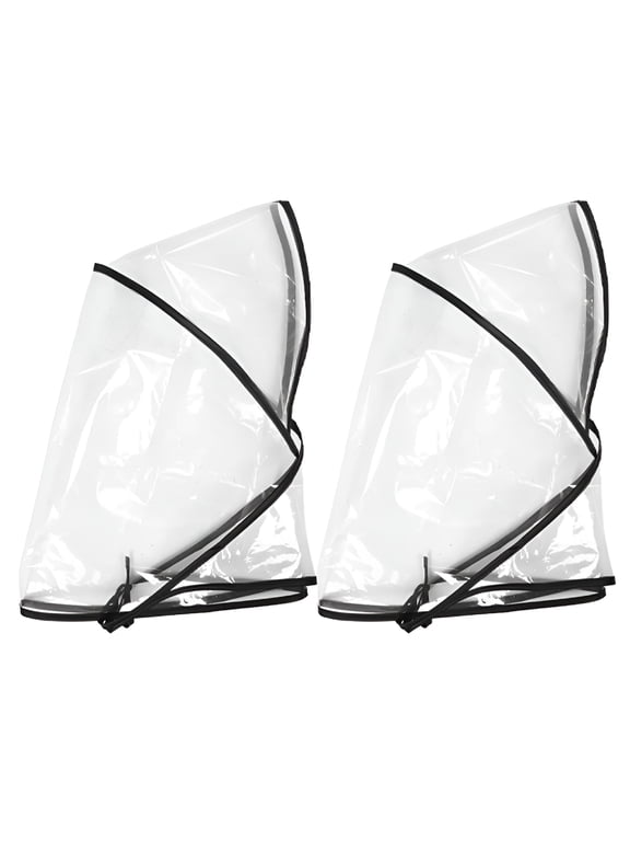 2Pcs Rain Bonnet with Plastic Visor Clear Waterproof Rain Scarf Raining Hats Reusable Raining Bonnet for Women to Keep Hairstyle Rain Hat for Women Waterproof