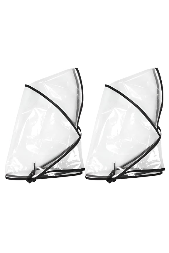 2Pcs Rain Bonnet with Plastic Visor Clear Waterproof Rain Scarf Raining Hats Reusable Raining Bonnet for Women to Keep Hairstyle Rain Hat for Women Waterproof