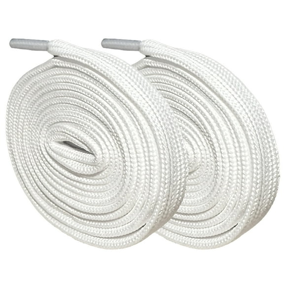 TELOLY 2Pcs Shoe Laces Flat Shoelace Shoe Laces for Sneakers for Sports Running Shoes Shoelaces Off-White
