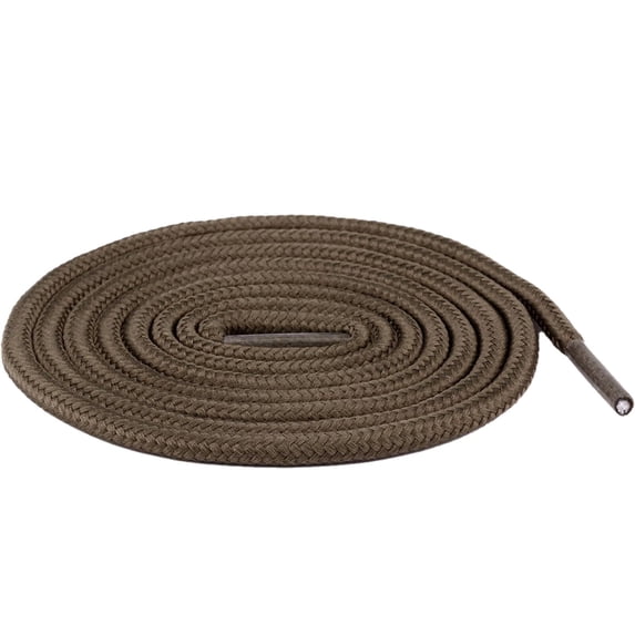 TELOLY 2Pcs Shoe Laces Polyester Core Shoe Laces for Sneakers Round Shoelace Shoelaces Brown